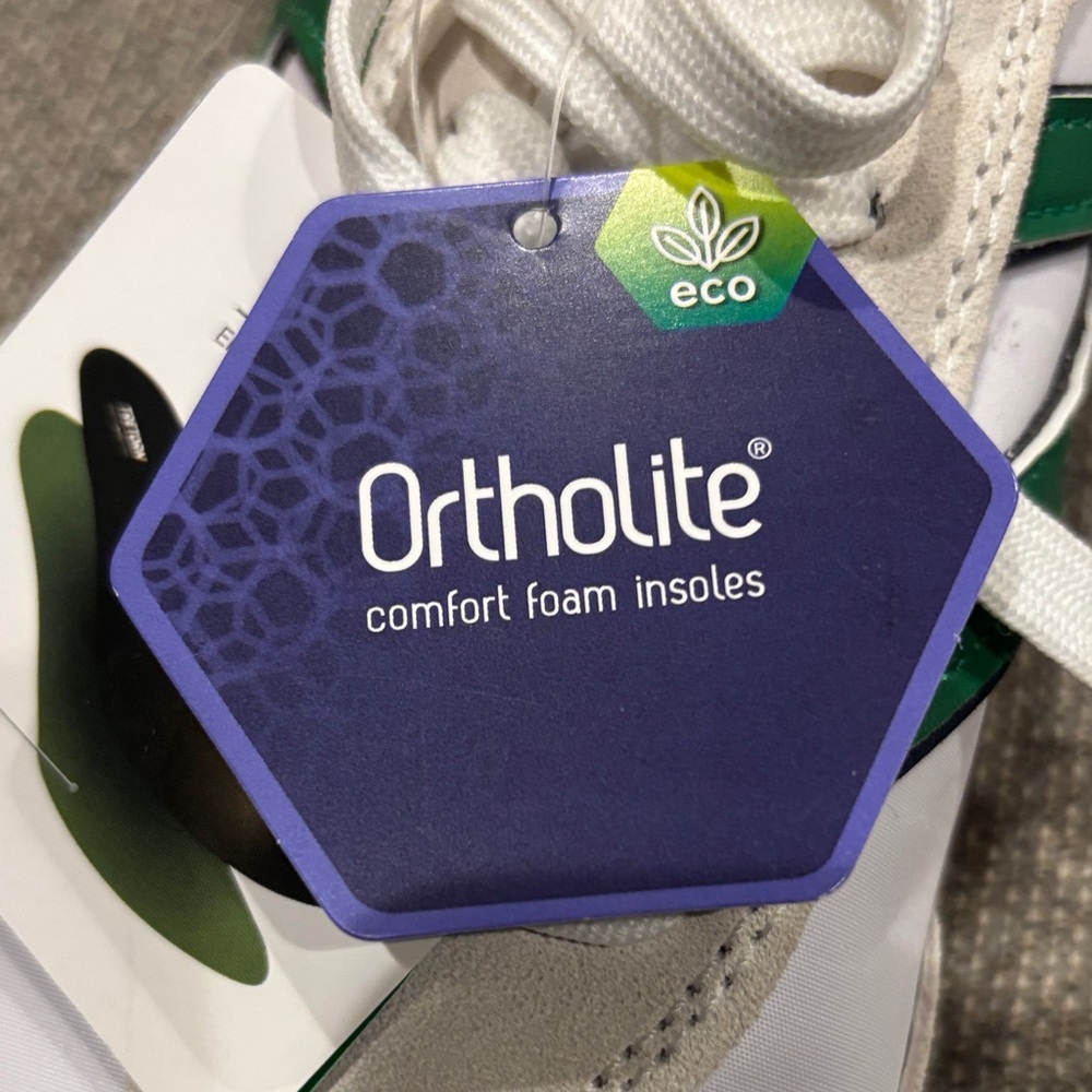 Tretorn Cream and Green Sneakers - Picture 10 of 12